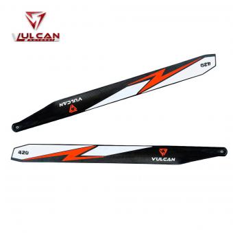 VULCAN ROTORS Rotor Blades 420mm (ORANGE) 