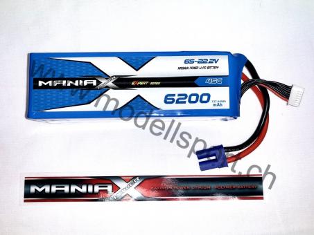 ManiaX 6S 6200mAh 45C 