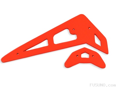 Neon Orange Fiberglass Horizontal/Vertical Fins 