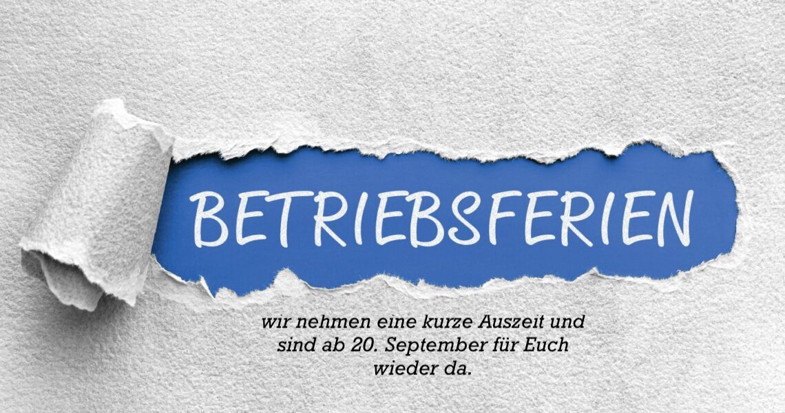 Betriebsferien